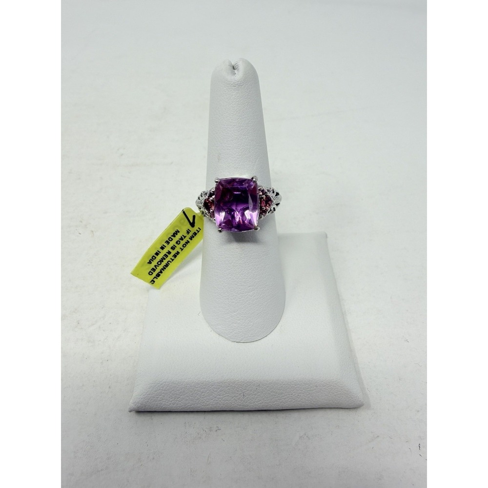 Shop LC Pink Moscato Quartz/Morro Redondo‎ Pink Tourmaline Size 7 Ring 5611